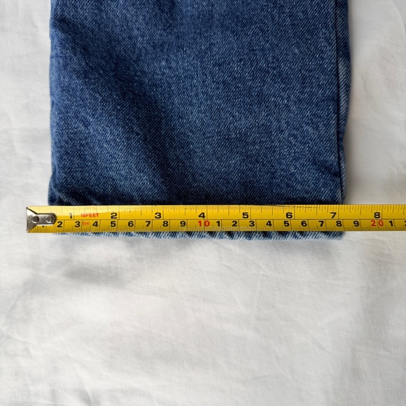 Vintage 90s LL Bean Original Fit / Relaxed Flannel Lined Denim Jeans Size 12 Reg - Picture 10 of 10